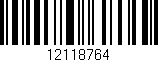 Código de barras (EAN, GTIN, SKU, ISBN): '12118764'