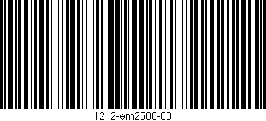 Código de barras (EAN, GTIN, SKU, ISBN): '1212-em2506-00'