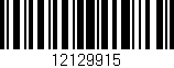 Código de barras (EAN, GTIN, SKU, ISBN): '12129915'