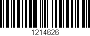 Código de barras (EAN, GTIN, SKU, ISBN): '1214626'