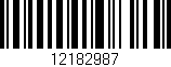 Código de barras (EAN, GTIN, SKU, ISBN): '12182987'