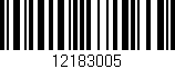 Código de barras (EAN, GTIN, SKU, ISBN): '12183005'