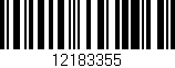 Código de barras (EAN, GTIN, SKU, ISBN): '12183355'