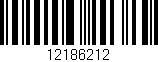 Código de barras (EAN, GTIN, SKU, ISBN): '12186212'