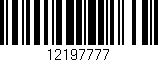 Código de barras (EAN, GTIN, SKU, ISBN): '12197777'