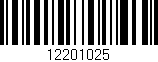 Código de barras (EAN, GTIN, SKU, ISBN): '12201025'