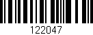 Código de barras (EAN, GTIN, SKU, ISBN): '122047'