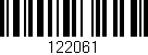 Código de barras (EAN, GTIN, SKU, ISBN): '122061'