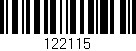 Código de barras (EAN, GTIN, SKU, ISBN): '122115'