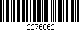 Código de barras (EAN, GTIN, SKU, ISBN): '12276062'