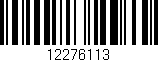 Código de barras (EAN, GTIN, SKU, ISBN): '12276113'