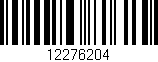 Código de barras (EAN, GTIN, SKU, ISBN): '12276204'