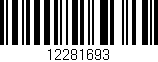 Código de barras (EAN, GTIN, SKU, ISBN): '12281693'