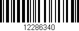 Código de barras (EAN, GTIN, SKU, ISBN): '12286340'