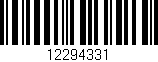 Código de barras (EAN, GTIN, SKU, ISBN): '12294331'