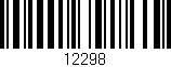 Código de barras (EAN, GTIN, SKU, ISBN): '12298'