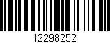 Código de barras (EAN, GTIN, SKU, ISBN): '12298252'
