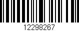 Código de barras (EAN, GTIN, SKU, ISBN): '12298267'