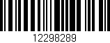 Código de barras (EAN, GTIN, SKU, ISBN): '12298289'