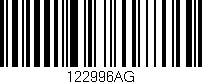 Código de barras (EAN, GTIN, SKU, ISBN): '122996AG'