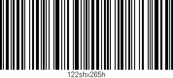 Código de barras (EAN, GTIN, SKU, ISBN): '122shx265h'