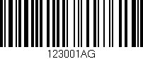 Código de barras (EAN, GTIN, SKU, ISBN): '123001AG'