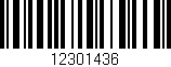 Código de barras (EAN, GTIN, SKU, ISBN): '12301436'
