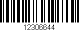 Código de barras (EAN, GTIN, SKU, ISBN): '12306644'