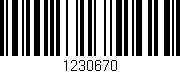 Código de barras (EAN, GTIN, SKU, ISBN): '1230670'