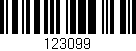 Código de barras (EAN, GTIN, SKU, ISBN): '123099'