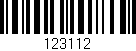 Código de barras (EAN, GTIN, SKU, ISBN): '123112'