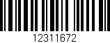Código de barras (EAN, GTIN, SKU, ISBN): '12311672'