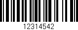 Código de barras (EAN, GTIN, SKU, ISBN): '12314542'