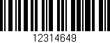Código de barras (EAN, GTIN, SKU, ISBN): '12314649'