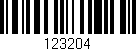 Código de barras (EAN, GTIN, SKU, ISBN): '123204'