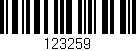 Código de barras (EAN, GTIN, SKU, ISBN): '123259'
