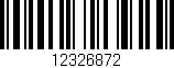 Código de barras (EAN, GTIN, SKU, ISBN): '12326872'