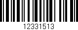 Código de barras (EAN, GTIN, SKU, ISBN): '12331513'