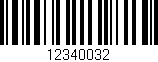 Código de barras (EAN, GTIN, SKU, ISBN): '12340032'