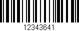 Código de barras (EAN, GTIN, SKU, ISBN): '12343641'