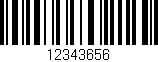 Código de barras (EAN, GTIN, SKU, ISBN): '12343656'