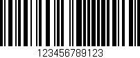Código de barras (EAN, GTIN, SKU, ISBN): '123456789123'