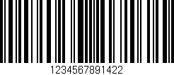 Código de barras (EAN, GTIN, SKU, ISBN): '1234567891422'