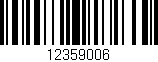 Código de barras (EAN, GTIN, SKU, ISBN): '12359006'