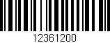 Código de barras (EAN, GTIN, SKU, ISBN): '12361200'