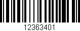Código de barras (EAN, GTIN, SKU, ISBN): '12363401'