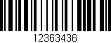 Código de barras (EAN, GTIN, SKU, ISBN): '12363436'
