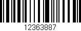 Código de barras (EAN, GTIN, SKU, ISBN): '12363887'