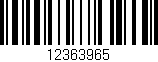 Código de barras (EAN, GTIN, SKU, ISBN): '12363965'
