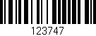 Código de barras (EAN, GTIN, SKU, ISBN): '123747'